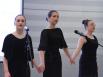 Young students from the musical school of Stara Zagora are singing